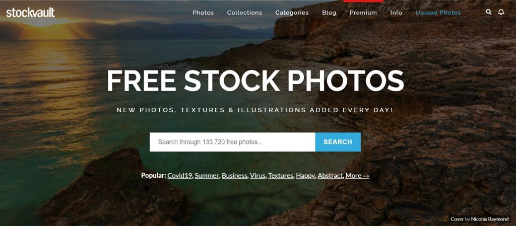Stock Vault Home Page